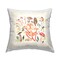 Soft Mushroom Pattern Design by Annie Warren  Outdoor Printed Pillow